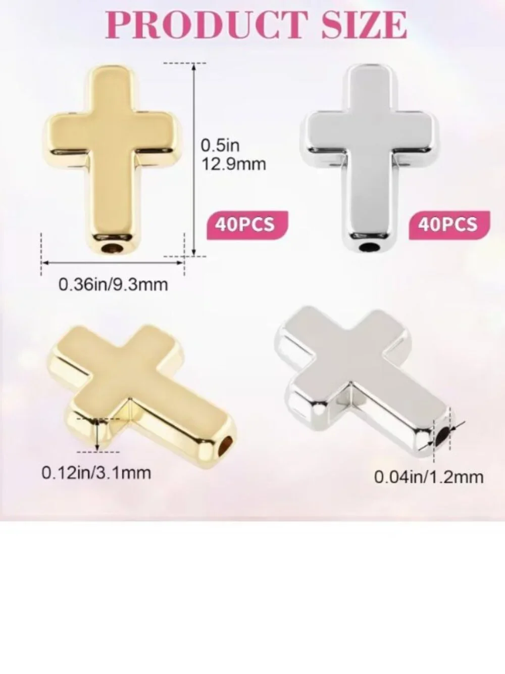 Loose Beads retro cross